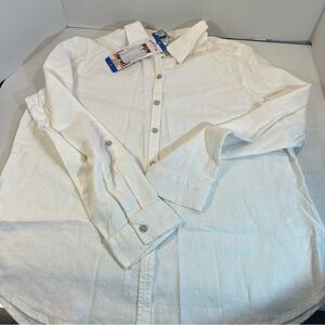 Orvis Off-White Casual Button-Down Shirt